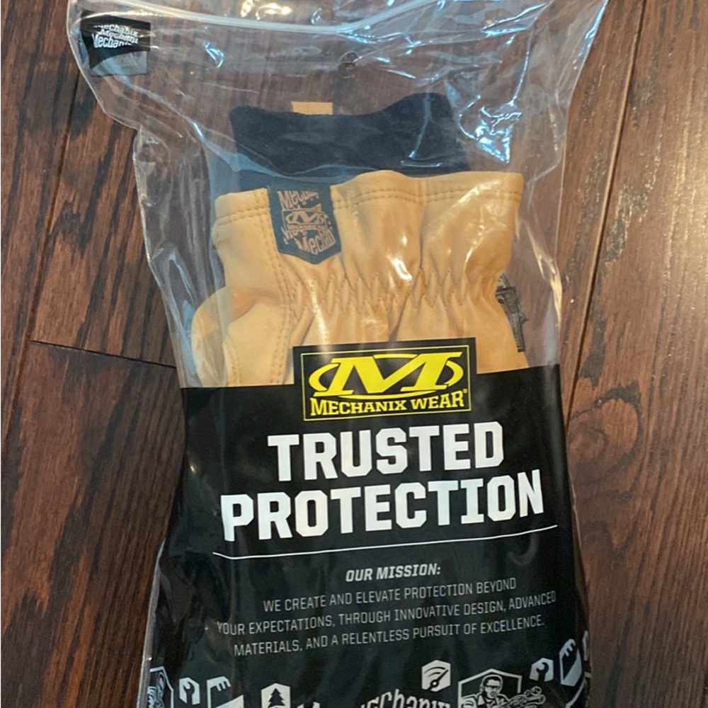 Insulated DuraHideX Cold Weather Work Gloves, Tan, Large, 2 pairs